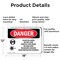 Signmission Radiation & Laser Sign, 12 in H x 18 in W, Aluminum, Rectangle OS-2PACK-DS-A-1218-L-1417 - alternate 2